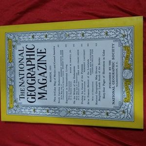 Vintage National Geographic Magazine March 1953